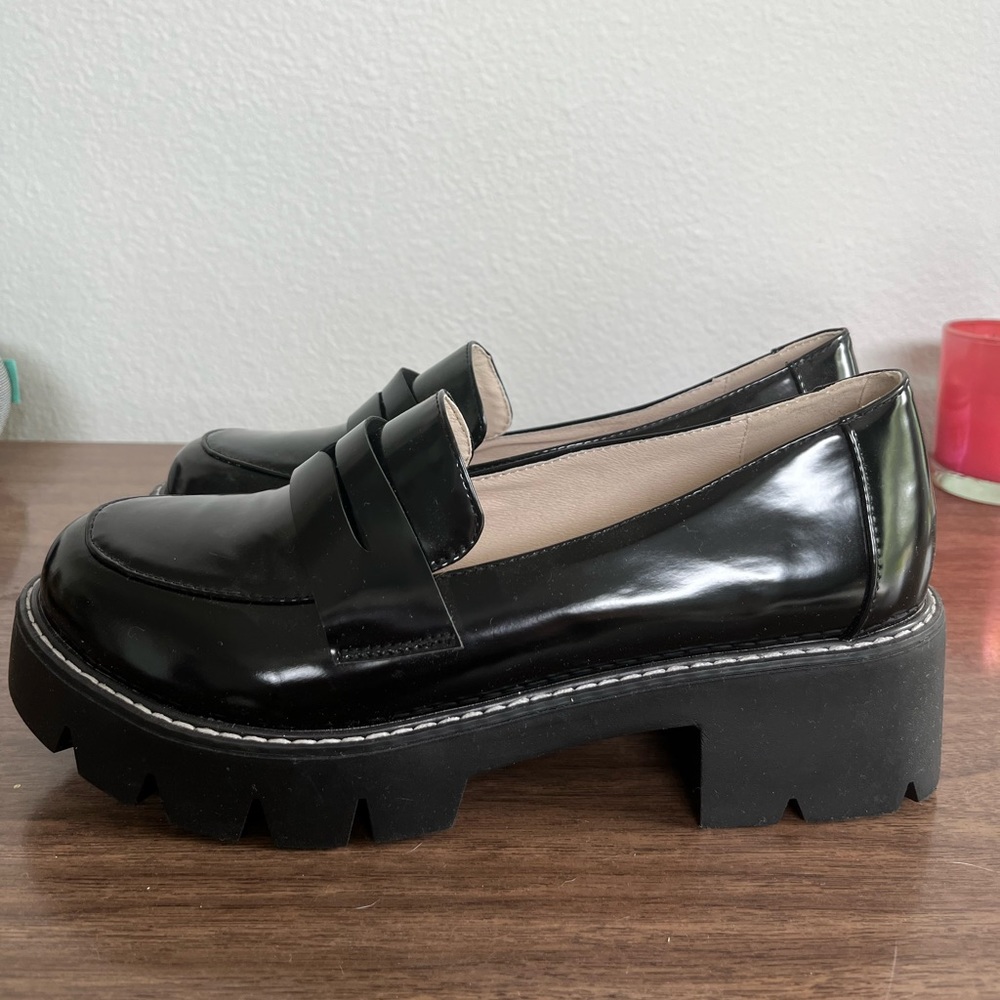 Sungtin Women's Slip-on Platform Loafers
